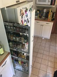 I Built A Next To Fridge Slide Out Spice Rack Cabinet Quickcrafter Kitchen Spice Storage Kitchen Storage Organization Diy Kitchen Pantry Cabinets