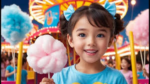 Cotton Candy, Cotton Candy, Sweet and Light Rhyme Song