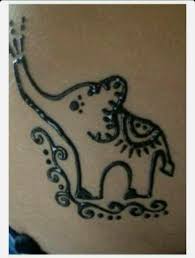 This henna tattoo design is not only very feminine but beautifully decorates the wearer's hands without going simple patterns. Cute Elephant Henna Henna Tattoo Henna Tattoo Designs Cute Henna
