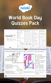 This Pack Is A Group Of Puzzles Crosswords Cryptic Puzzles For World Book Day Books Quizzes Day