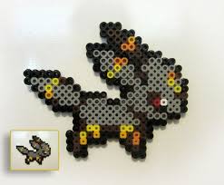 Umbreon Perler Bead Pokemon Sprite Magnet Perler Beads Designs Perler Bead Art Perler Bead Templates