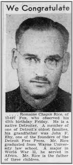 Mr. Romaine C. Rice: Attic Treasures (Part II)