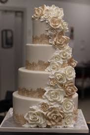 A Little Cake Custom Birthday Cakes Wedding Cakes Nj Nyc Ct Gold Lace Wedding Cake Lace Wedding Cake Wedding Cake Roses