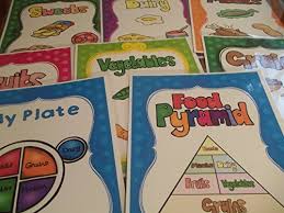 8 Laminated Food Pyramid Teacher Classroom Nutrition Signs 8 5 Inches X 11 Inches Class Organization Charts