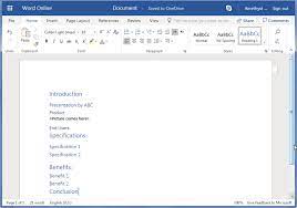 Creating Powerpoint Outlines In Microsoft Word Online Word Online Powerpoint Tutorial Powerpoint