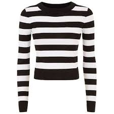 Black And White Long Sleeve Dkny Striped Crop Sweater White Long Sleeve Sweater Striped Long Sleeve Shirt White Long Sleeve Shirt