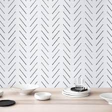 Modern Delicate Herringbone Removable Wallpaper Herringbone Wallpaper Removable Wallpaper Traditional Interior Design