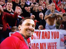 Despite the wife, zlatan is active on social media and has over 40 million instagram followers, the my wife does not allow me to have pictures of myself. Tancredi Palmeri On Twitter Ahahahahah Ibrahimovic Taking Selfie By The Banner Zlatan Stay And You Can Shag My Wife