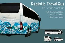 By william craig on june 2, 2018. Travel Bus Mock Up Graphic By Gumacreative Creative Fabrica Mocking Car Wrap Branding Template