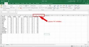 How To Hide And Unhide Columns In Excel German Pearls In 2020 Excel Column How To Know