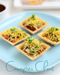 Canapes Chaat Canape Chaat Recipe Raks Kitchen Recipe Chaat Recipe Chaat Food