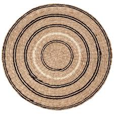 Set De Table En Fibre Vegetale Noire Maisons Du Monde