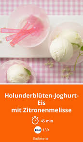 Holunderbluten Joghurt Eis Rezept Joghurt Eis Joghurt Holunder
