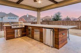Outdoor covered kitchen custom wood. Ipe Wood On Outdoor Kitchen Outdoor Kitchen Outdoor Kitchen Design Patio Design