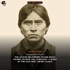 𝓐𝓹𝓪𝓬𝓱𝓮 𝓚𝓲𝓭 They called him a ghost in the desert—no one could  catch the Apache Kid. Feared, elusive, and legendary, his story still  haunts the canyons of the Old West. #ApacheKid #WildWestLegends #