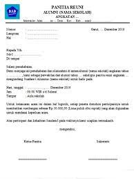 Surat resmi biasanya digunakan untuk tujuan yang resmi, sementara surat tidak. Contoh Surat Undangan Reuni Sekolah Sketsa