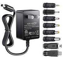 SoulBay 5V 2A Power Supply Adapter 10W AC100-240V to DC 5 Volt 2Amp  Versatile Charger Cord with 8 Plugs for USB Hub TV Box Tablet Camera  Speaker GPS ...