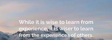 Learn From The Experiences Of Others Home Facebook