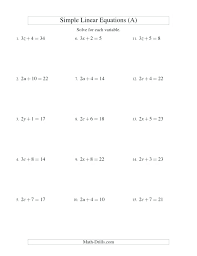 Your solving for a variable worksheet images are available in this site. Solving Linear Equations Form Ax Math Worksheet Algebra Worksheets Grade Elementary Grammar Grid Sheet Template Basic Adding Subtracting Variable Expression Sumnermuseumdc Org