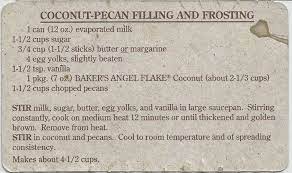 George clay came up with this cake recipe, using german's iconic baker's chocolate. This Recipe Was Included In A Package Of Baker S German Sweet Chocolate Bar My Mother And Bakers German Chocolate Cake German Chocolate Cake German Chocolate