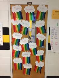 Rainbow Classroom Door Decor Rainbow Theme Classroom Door Decorations Classroom Classroom Door