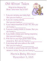 Game Old Wives Tales Trivia Printable Baby Shower Game People With The Most Right Wins Baby Shower Prizes Baby Shower Printables Baby Shower Gender Reveal