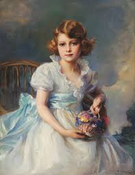 Here she is depicted bathed in light, all storms and darkness behind her, astride the world. Queen Elizabeth Ii B 1926 When Princess Elizabeth Of York Philip Alexius De Laszlo 1869 1937 Google Arts Culture