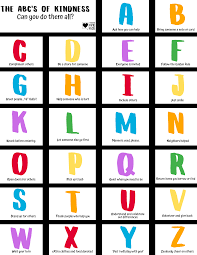Alphabet curriculum for the preschool and kindergarten classroom. Abcs Of Kindness And Kindness Alphabet Posters Coffee And Carpool Intentionally Raising Kind Kids