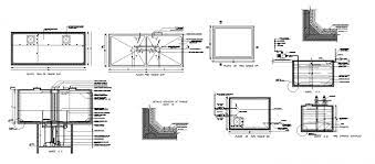 Water Tank Pumping Detail In Dwg File Water Tank Ceiling Design Bedroom Pump House