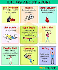 Sports Idioms 45 Useful Sport Idioms Phrases 7 E S L Idioms And Phrases English Idioms Idioms