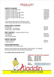 8 Cleaning Price List Templates Free Word Pdf Excel