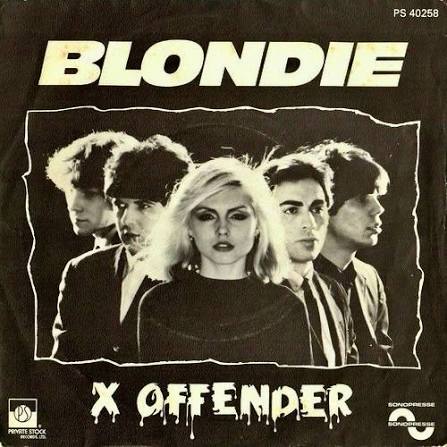 Celebrating Blondie's debut single, “X Offender,” released in June 1976 as  the band's first official release and the lead track from their self-titled  debut album. Originally titled “Sex Offender,” the name was