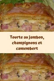 Tourte Au Jambon Champignons Et Camembert En 2020 Tourte Au Jambon Tourte Recettes De Cuisine