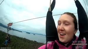 What is the experience like with the ZipRider in Icy Strait Point?