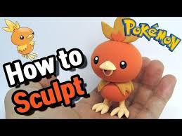 Sculpting Torchic Cute Fire Type Pokemon In Clay Step By Step Youtube Cute Polymer Clay Fire Type Pokemon Pokemon