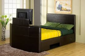 As the widest mattress option, king's are the best option for couples who want maximum however, california kings do provide an additional 4 inches in length, but are 4 inches thinner as well. King Size Tv Bed Frame Groupon