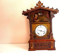 Pendule Coucou Bois Decor Polychrome A Poser Xixeme Mecanisme A Fil Ref 222 Reloj De Cuco Reloj