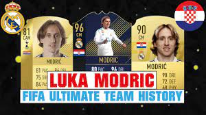 Fifa 16 fifa 17 fifa 18 fifa 19 fifa 20 fifa 21. Luka Modric Fifa Ultimate Team History Fifa 10 Fifa 19 Youtube