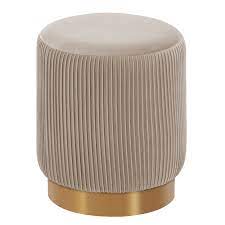 Maybe you would like to learn more about one of these? Duhome Modern Makeup Chair Round Velvet Ottoman Footrest Vanity Stool With Wrinkle Details And Gold Base Khaki Walmart Com Walmart Com