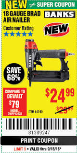 We did not find results for: Harbor Freight Tools Coupon Database Free Coupons 25 Percent Off Coupons Toolbox Coupons Banks 18 Gauge Brad Air Nailer