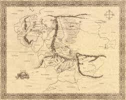 Hi Res Map Of Middle Earth 2400x2424 X Post From R Lotr Mapporn
