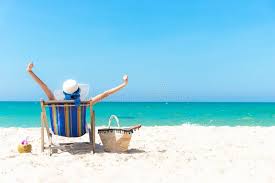 Summer Vacation Beautiful Young Asian Woman Relaxing And Happy On Beach Chair W Aff Relaxing Woman Beach Happ Beach Chairs Summer Vacation Vacation