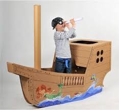 Large Pirate Ship Corsair Cardboard Pirate Ship Pirate Decor Pirate Ship