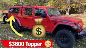 Customizable camper shell for gladiator. 3600 Are Jeep Gladiator Cap Topper All The Options Youtube