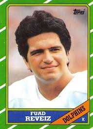 Happy 62nd birthday to former Miami Dolphins kicker Fuad Reveiz. Born in  Bogota, Colombia, Reveiz came to Miami at age 12. His father Omar Reveiz  was a former professional soccer player in