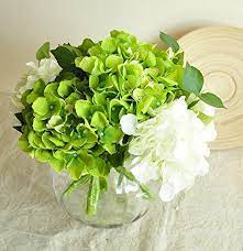 Real Touch Artificial Flowers Hydrangeas Short 6 Stems 6 Colours Available Amazon Co Uk Garden Outdoors Artificial Flowers Flowers Hydrangea