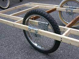 Homebuilt Bicycle Trailer 2 Bicycle Trailer Bicycle Cargo Trailer Bicycle