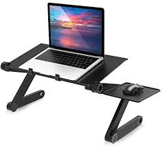 amazon com laptop stand holder light weight bed lap table ventilated folding laptop table desk tray stand in 2021 laptop table folding laptop table laptop stand bed