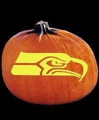Spookmaster Nfl Football Seattle Seahawks Pumpkin Carving Pattern Pumpkin Carving Pumpkin Carving Patterns Cat Pumpkin Carving