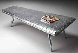 ﻿54 x 24 x 22.5 Airplane Wing Coffee Table Airplane Decor Airplane Room Aviation Decor Aviation Furniture Airplane Decor